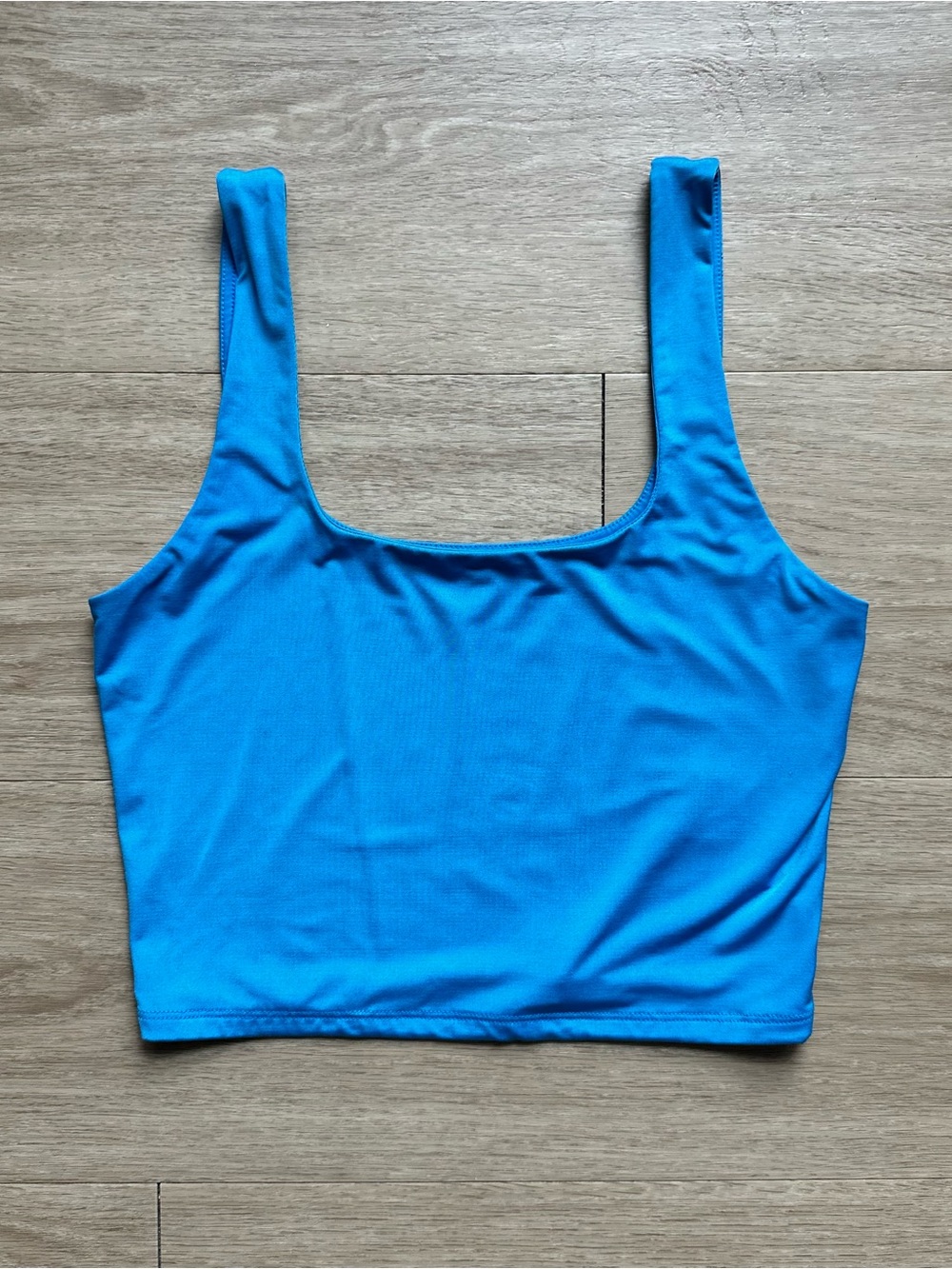 Express Bright Blue Body Contour Tank